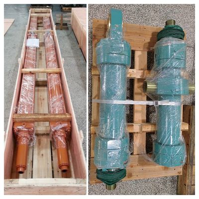 Cylindre hydraulique à trois étages à double action 32MPa 27SiMn tube de cylindre