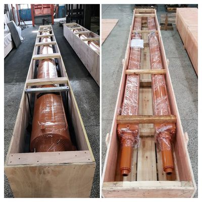 21 Mpa pression de fonctionnement usine d'acier cylindres hydrauliques lourds avec longueur de course sur mesure
