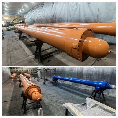 Cylindre hydraulique de levage d'électrode de la sidérurgie chromé avec scellement Merkel