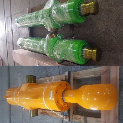 Type de piston cylindre hydraulique à action simple lourd avec longueur de course adaptée