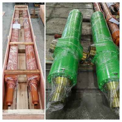 Pressure d'essai 32 MPa Cylindres hydrauliques à 3 étages lourds avec diamètre maximal de forage 865 mm dans l'usine sidérurgique