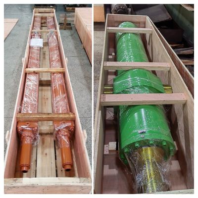 Cylindres hydrauliques lourds avec une longueur de course adaptée à l'échelle d'embarquement