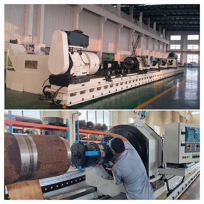 0.8 mm/r Ra 0.037 Machine de brûlure à rouleaux de skiving avec conception de rails de guidage ultra larges