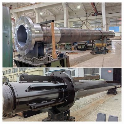 Construction robuste cylindre hydraulique chromé auto-guidé anti-rotation